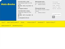 Tablet Screenshot of holz-brehe.de